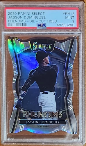 2020 Panini Select Phenoms Die-Cut Holo #PH12 Jasson Dominguez Rookie RC PSA 10