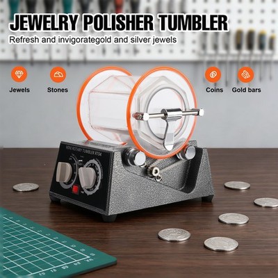 3KG Poliertrommel Poliermaschine Schmuck Polieren Maschine Polishing Bead 220V