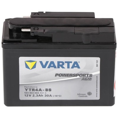 Varta YTR4A-BS Motorradbatterie AGM 12V 2,3Ah SZX X Cross Sport X8R AF49