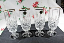CRISTAL D'ARQUES-DURAND Iced Tea  Glasses Set of 4 -  Gold Trim