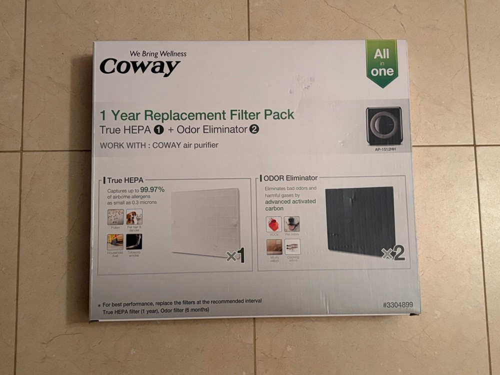 Coway 3304899 Replacement Filter Pack For AirMega 200M & AP-1512HH