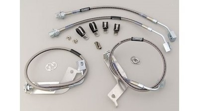 Russell 693270 Brake Lines Street Legal Braided Stainless Ford Mustang Cobra Kit