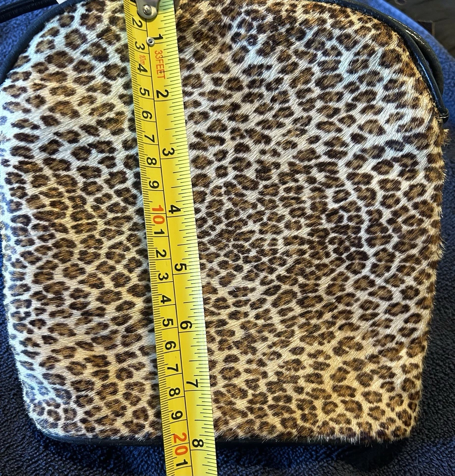 Bolso Bandolera Donald J Pliner Cuero Estampado Leopardo Foto 3 de 4