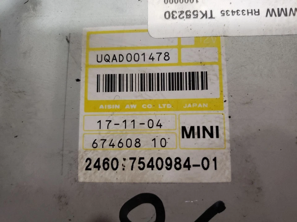Módulo de control de transmisión TCU - 2005 Mini Cooper S R52 Conv automático 1,6 L - OEM Foto 2 de 4
