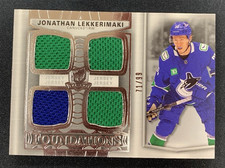 2024-25 UD THE CUP FOUNDATIONS QUAD PATCH JONATHAN LEKKERIMAKI 71/99 #F-LE