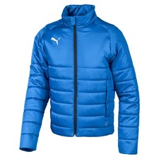 PUMA Liga Padded Full Zip Jacket Youth Boys Blue Casual Athletic Outerwear 65562