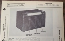 SKYROVER MODELS N5-R-D-250 & N5-R-D-251 RADIO PHOTOFACT