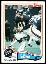 1982 Topps Phil Simms New York Giants #433