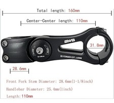 Adjustable BNVB Stem 31.8mm 80 Degree 90mm Bike Stem Riser For Handlebar