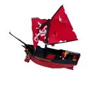 Playmobil Vintage Ship Sail Red 3174 Pirate Ship INCOMPLETE - see pics