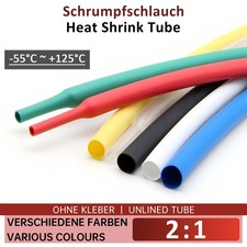 Heat Shrink Tube - 2:1 ratio Shrinkable Tubing Wires Wrap Small  Large Sizes 