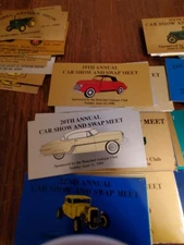 Metal Cards 1980s-early 2000s Roughly 80 Antique  Car/Tractor Shows