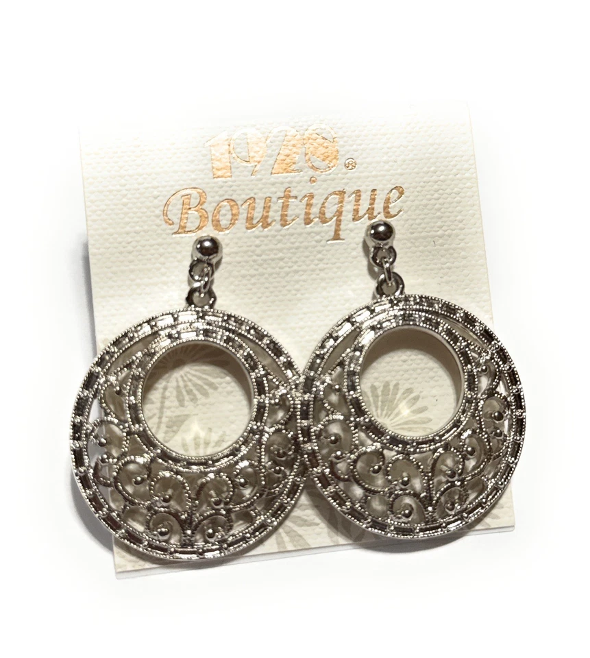 Brincos de prata declaração da moda design ousado grande brincos de noiva moda profissional - Imagem 2 de 4