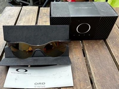 Lunettes de soleil Oakley Zero 0.4 Glitter Gulch Gold Iridium vintage années ... - Photo 1/4