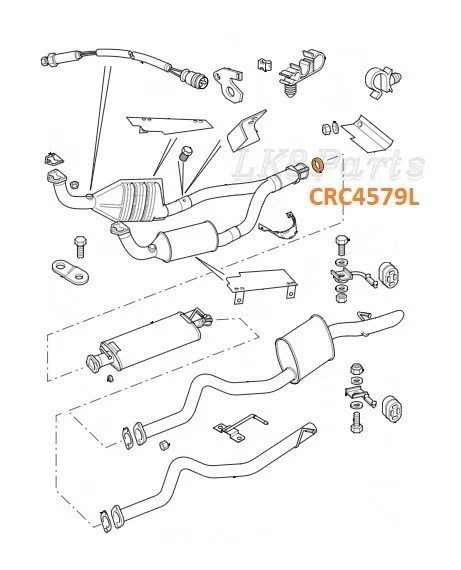 Junta de brida de tubo de escape Land Rover Rrc Discovery Defender oliva nuevo Foto 2 de 3