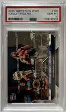2025 TOPPS NOW WWE #106 Seth Rollins Stephanie Vaquer Crown Jewel - PSA 10