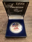 American Eagle Walking Liberty 1999 - 1oz .999 Fine Silver Colorized Dollar