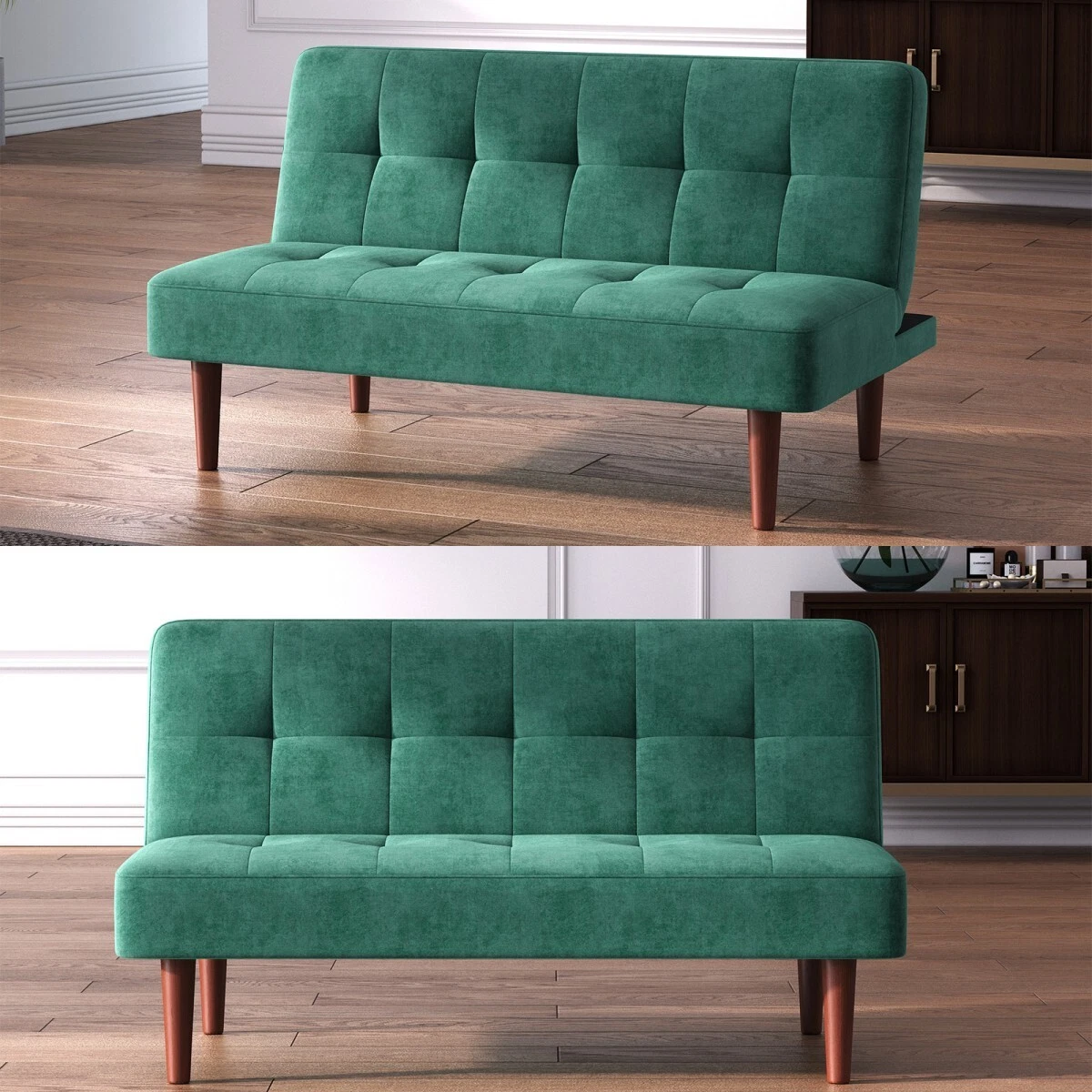 122CM Long Small 2 Seater Sofa Recliner Couch Bedroom Loveseat