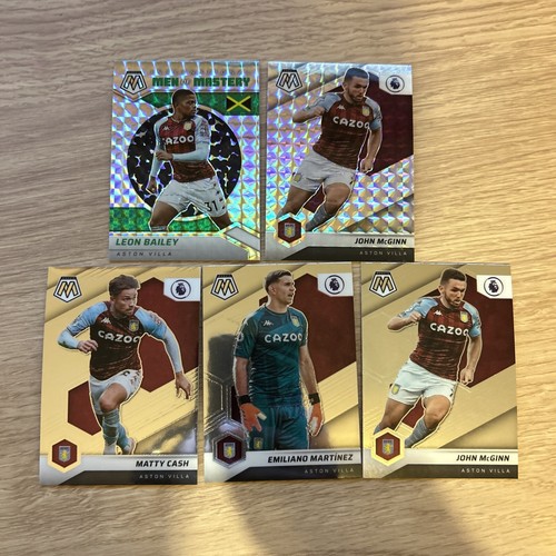 Aston Villa Panini Mosaic Premier League 2021-22 Bundle x5 McGinn Martinez