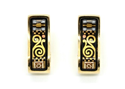 Frey Wille Ohrringe Wave Gustav Klimt 750 Gold Emaille Michaela Frey Wille