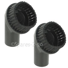 2 x Round Dusting Brush Tool for Nilfisk Vacuum Cleaner 35mm Hoover Part Spare