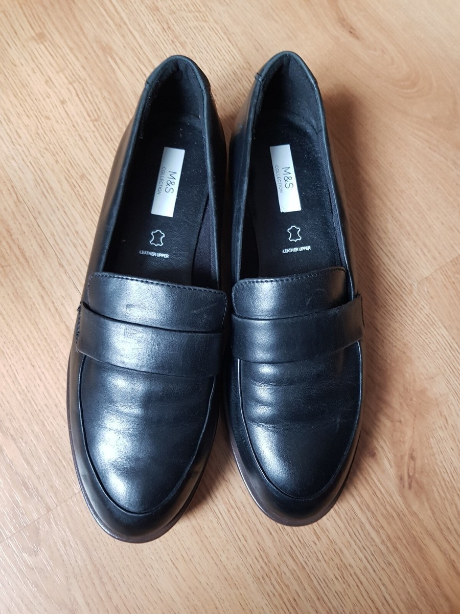 Flat Shoes Marks And Spencer Womens Shoes Wide Fit Leather Ballet