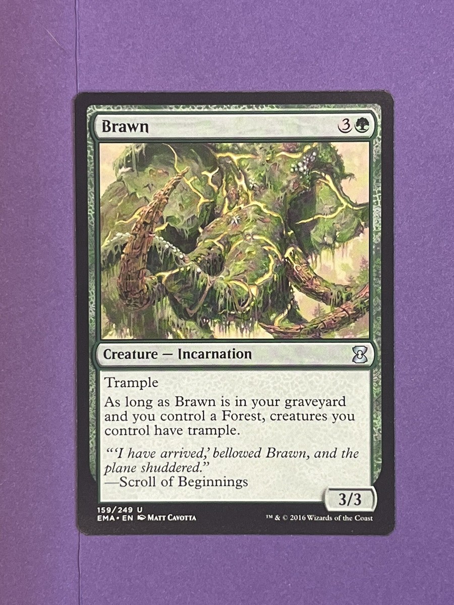 Brawn - Regular Uncommon - EMA 159/249 Eternal Masters - Never Played Card MTG - | eBay Brawn - Regular Uncommon - EMA 159/249 Eternal Masters - Never Played Card MTG - | eBay