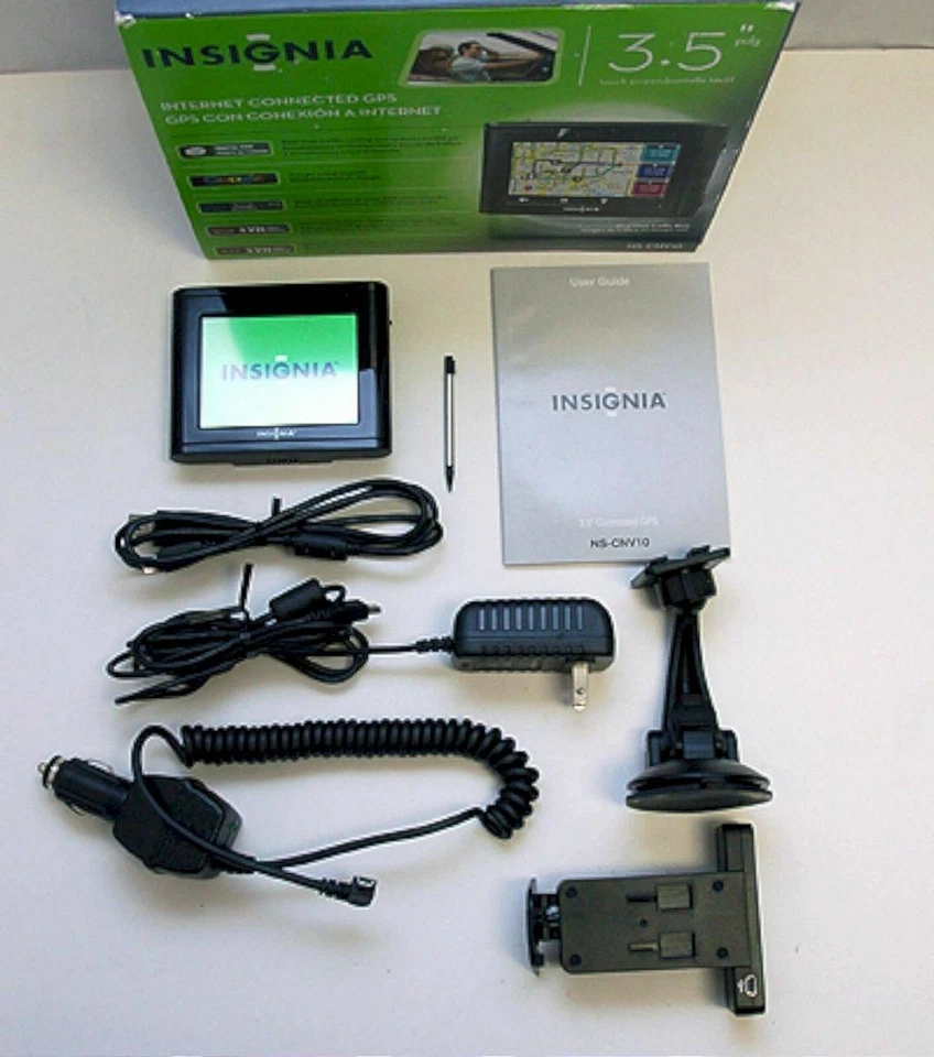 Insignia NS-CNV10 Car Portable GPS Navigator System Complete in Box 3.5" LCD - Image 4 of 4