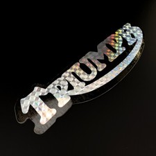 TRIUMPH MOTORCYCLE MOTOR tank bumper vintage sticker decal prism prismatic holo