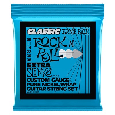 Ernie Ball 2255 Classic Pure Nickel Extra Slinky Electric Guitar Strings 8 38 749699122555 Ebay