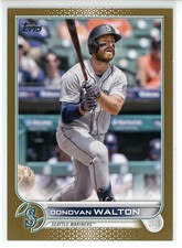 2022 Topps Update Gold #US242 Donovan Walton (Mariners)/2022