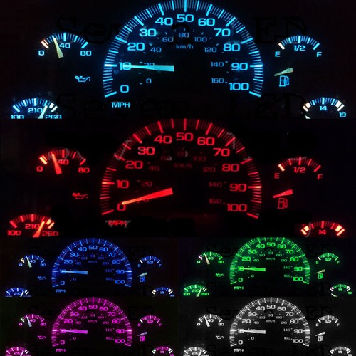 White LED KIT For Savana Safari GMC GM 1996-2005 CHEVY Chevrolet Cluster 96-05 - Picture 4 of 6
