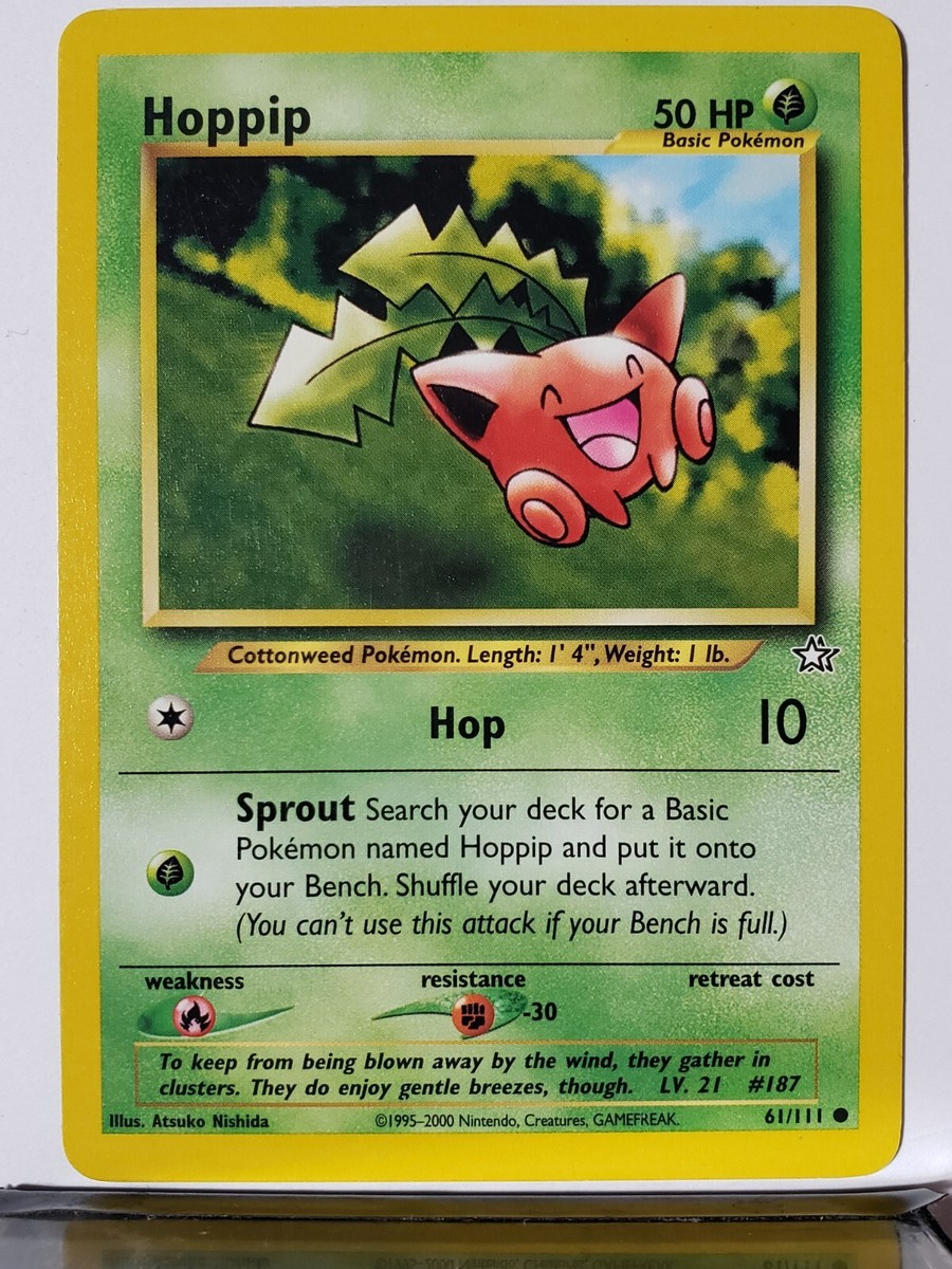 Hoppip 61/111 LP - Original 1999 Neo Genesis Pokemon Card - Atsuko Nishida Art | eBay Hoppip 61/111 LP - Original 1999 Neo Genesis Pokemon Card - Atsuko Nishida Art | eBay