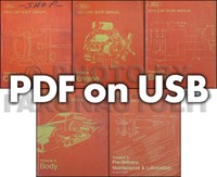1974 Ford Shop Manuell USB Torino Ranchero T Vogel Mustang II Maverick Galaxie