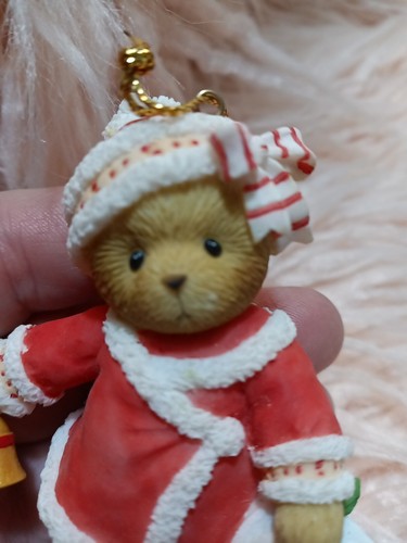 Cherished Teddies Abbey Press Exclusive Girl Bear Christmas Outfit w Bell 2008 - Picture 13 of 21