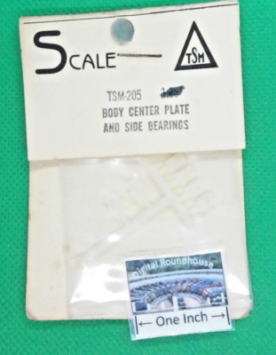 Triangle Scale Models S scale #205 Body Center Plate and Side Bearings