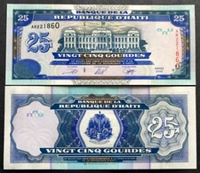 Haiti 25 Gourdes 2000 Banknote World Paper Money UNC Currency Bill Note