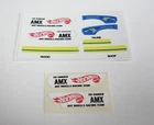 Hot Wheels Redline AMX ED SHAVER  BLISTER  CARD INSERT STICKER AND DOOR STICKERS