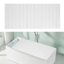 Modern Folding Bathtub Cover Rectangular Insulation Dust Cover White Bath Lid