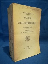 Luigi Chiala, Pages of Contemporary History from 1858 to 1892. 3 Vol. Complete