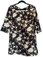 Kate Spade Dress Florence Broadhurst Size 6 Black White Dorothy Floral READ