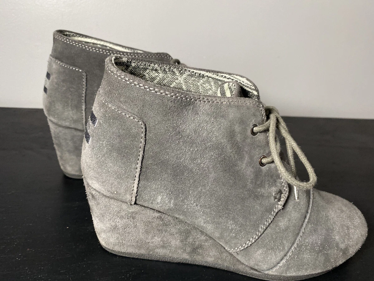Toms lace up wedges sales