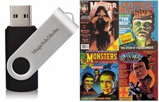 78 Old Issues of Assorted Monsters Horror Scary Fantasy Film Magazines on USB