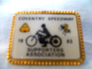 COVENTRY SPEEDWAY SUPPORTERS ASSOCIATION 1983 BADGE