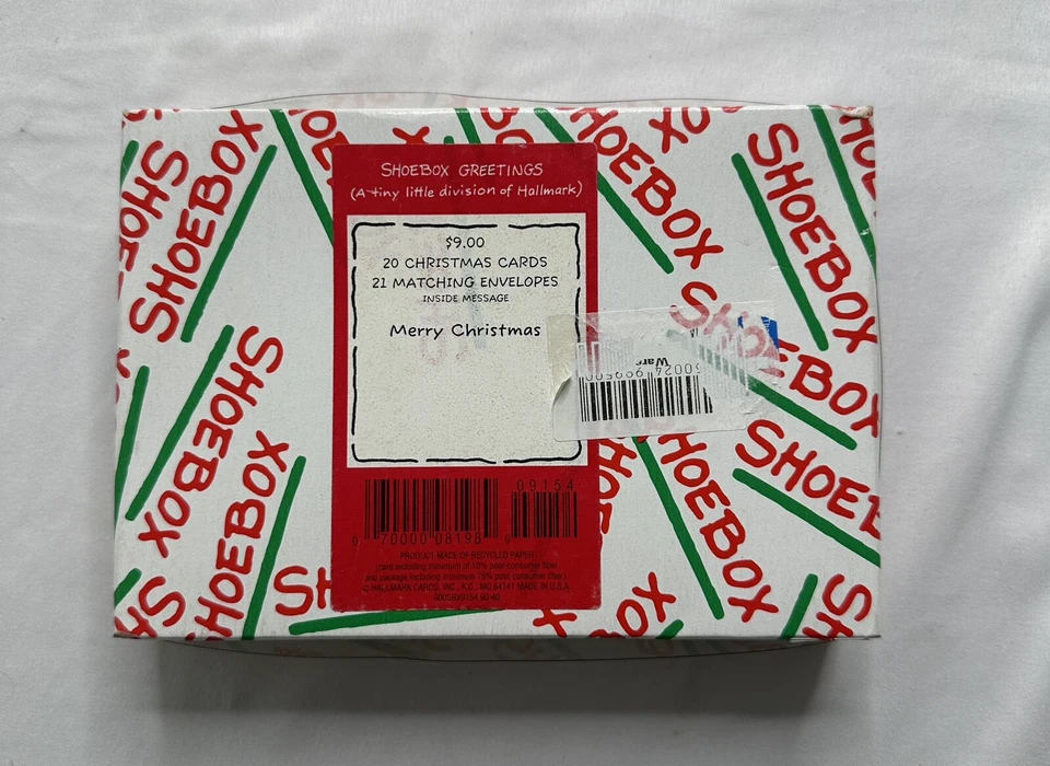 New Funny Hallmark Christmas Cards Shoebox Greetings Humor 20 Vintage - Image 3 of 4