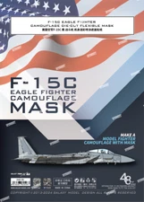 1/48 US Eagle F-15C Camouflage Die-cut Flexible Mask&Decal for THE G.W.H L4817