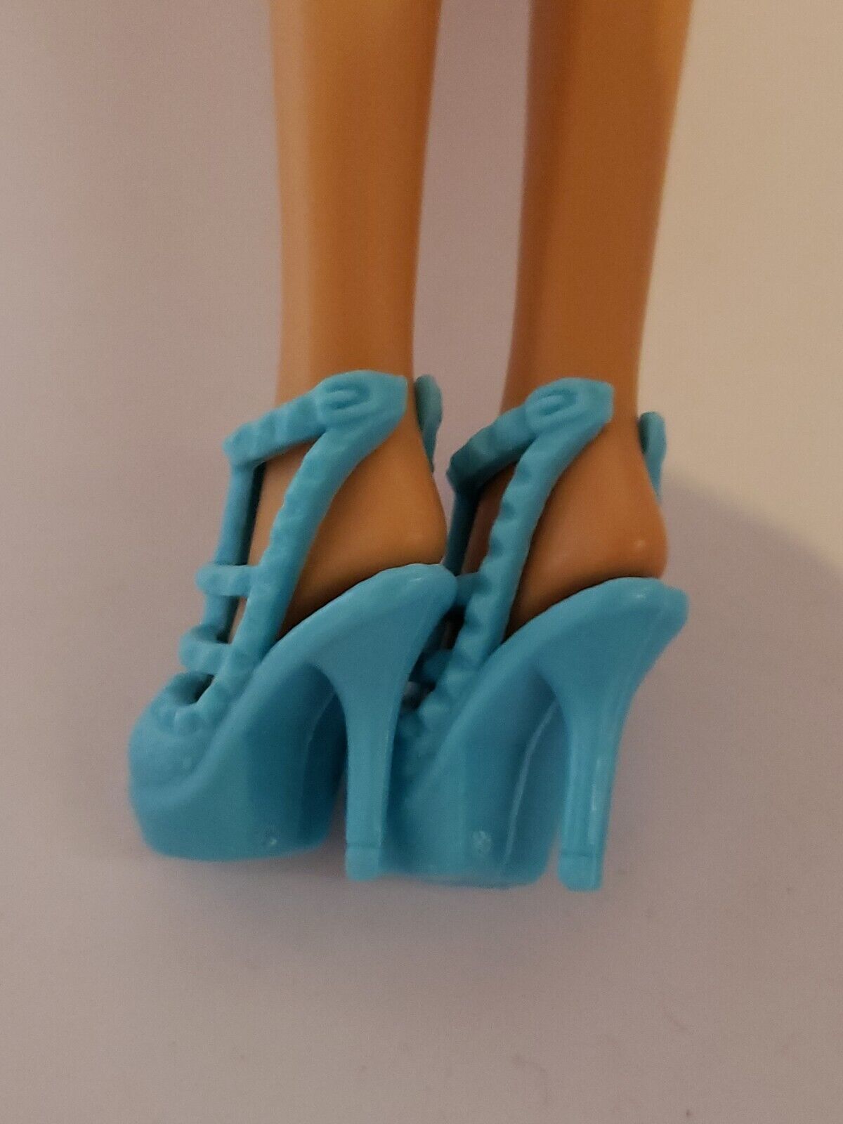 TURQUOISE COLORED HIGH HEEL STILETTO SHOES for Barbie