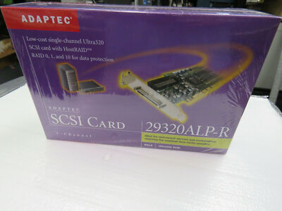 Adaptec 29320ALP-R 64 Bit 133MHz PCI-X HOSTRAID Ultra320 SCSI Card 2060100-R NIB