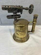 Vintage Otto Bernz Brass Gas / Oil Blow Torch / Made in Newark N.J.