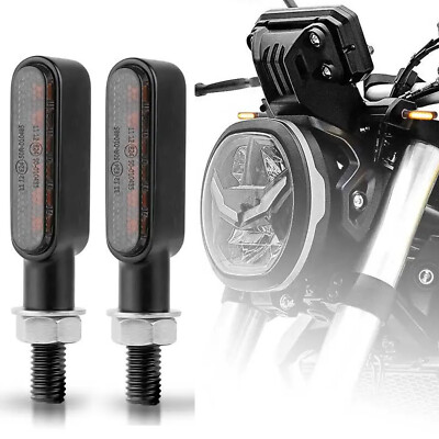 2pcs 12V Led Motorrad Blinker E-Geprüft Blinkleuchte Mini Universal Licht Roller